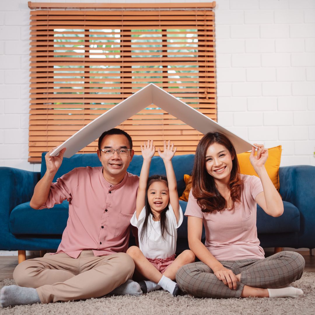 Family at home.