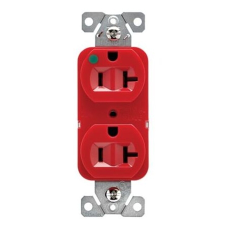 ez8300rd modular duplex hg receptacle 20 a 125 vac
