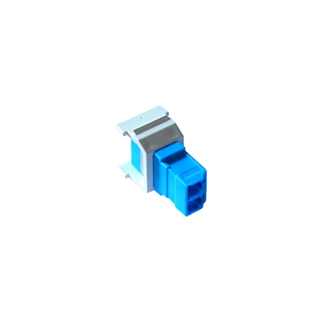 Colored Lc Jack Module con1flcwh fiber jack lc nonflush white