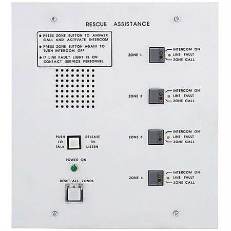 Cornell A-4204 4-Zone Intercom Master Station Annunciator Panel