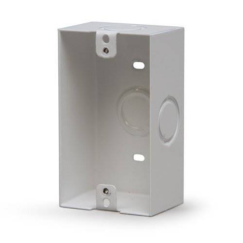 SAE IGB1W Single-Gang Back Box, White