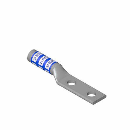 54876be copper twohole longbarrel lug