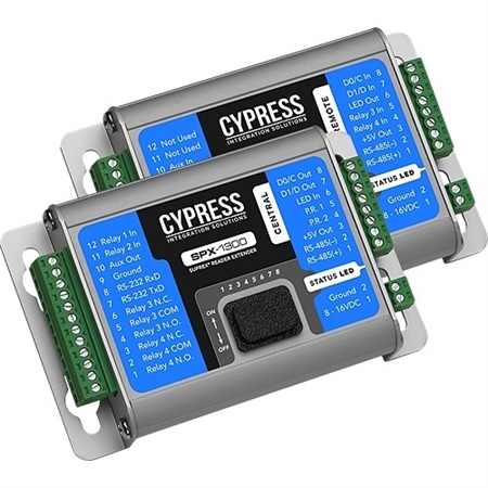 Cypress SPX-1300 Suprex Wired Wiegand Reader-Extender, 2-Wire RS-485 ...
